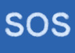 Clouds in shape of SOS