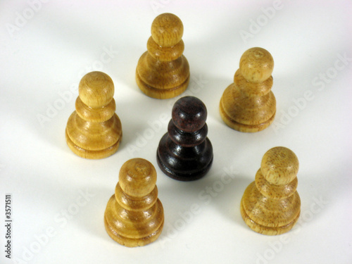 Photo: chess pieces as a metaphor chess pieces as a metaphor