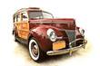           40's vintage woody station wagon