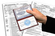 IRS agent with identification IRS agent with identification