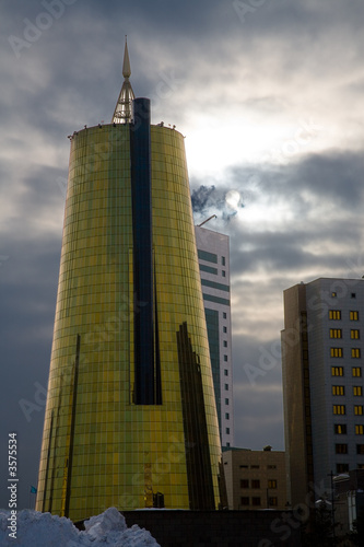 Modern office building. Astana, capital of Kazakhstan, hdr image Modern office building. Astana, capital of Kazakhstan, hdr image