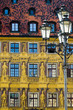 Tenement house background - city of Wroclaw