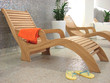 sunbed towel and  sandals flipflop