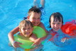 children in pool