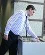 Office Worker delivering Mail