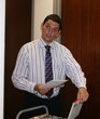 Office Worker Delivering Packages and Letters