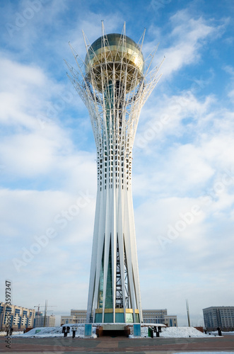 Baiterek landmark, symbol of Astana, capital of Kazakhstan
