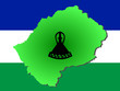 map of Lesotho