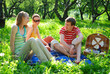 Friends on picnic