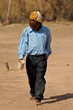 Boy looking at an empty cup