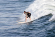 Surfer riding a big wave