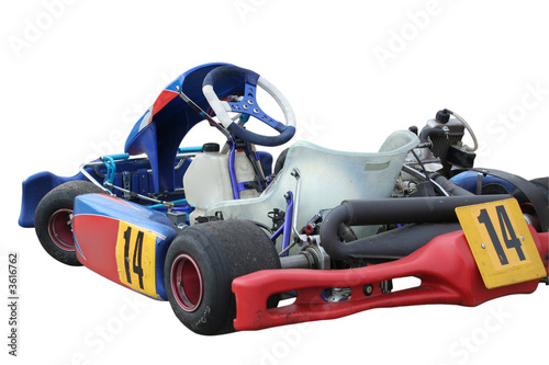 Photo: Isolated kart on white background Isolated kart on white background