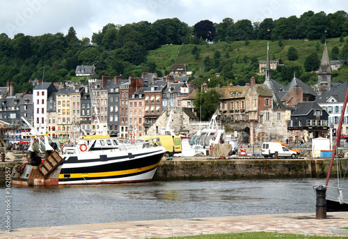 Seaside Town of Honfleur in Normandy France