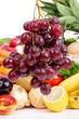 Fresh Vegetables, Fruits and other foodstuffs. Shot in a studio.