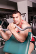 The champion in a fitness center.