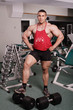 The champion in a fitness center.