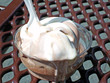 Ice Cream Sundae on picnic table