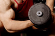 The champion in a fitness center