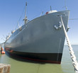 War ship dock in San Francisco from the front War ship dock in San Francisco from the front