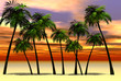 3D render of palm tree