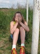The crying girl