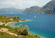 Beautiful Landscape with Yachts and mountains Beautiful Landscape with Yachts and mountains