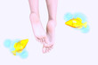 3D render of a Woman's feet