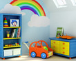 3D rendering of a children room