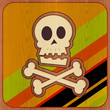 Cartoon illustration of a Skull and Crossbones.