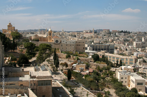Panorama of Bethlehem with church of the Nativity of Christ Panorama of Bethlehem with church of the Nativity of Christ