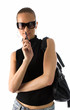 young beautiful woman in sunglasses