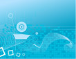 Vector dynamic hi-tech abstract background design series