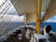 Head of tall sail ship in the sea Head of tall sail ship in the sea