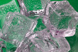 Melting ice cubes closeup on green background (b6) Melting ice cubes closeup on green background (b6)