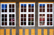 three old windows in denmark