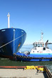 Boat leaving the port