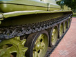 militay machinery caterpillar trck closeup. shallow dof