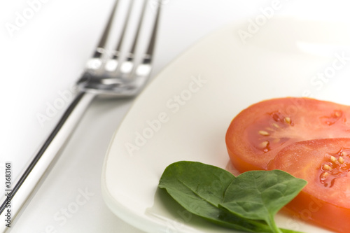 Photo: tomato and spinach tomato and spinach