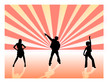 disco dancing vector