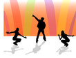 disco dancing vector