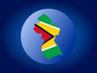 Guyana globe