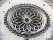 Carved Window of Our lady of Dolores Church. Trichur, India