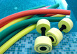 aqua noodles dumbbells 