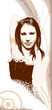 the girl on a abstract background