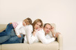 Loving family of three