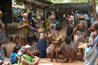 Bonda people  at a weekly market, Orissa, India 