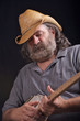 Man Playing Banjo Man Playing Banjo