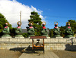 Six Bouddha en méditation