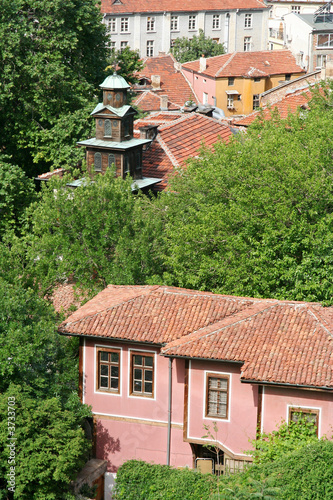 A spot of the old area of the town of Plovdiv, Bulgaria