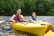 Photo: Father and son kayaking Father and son kayaking